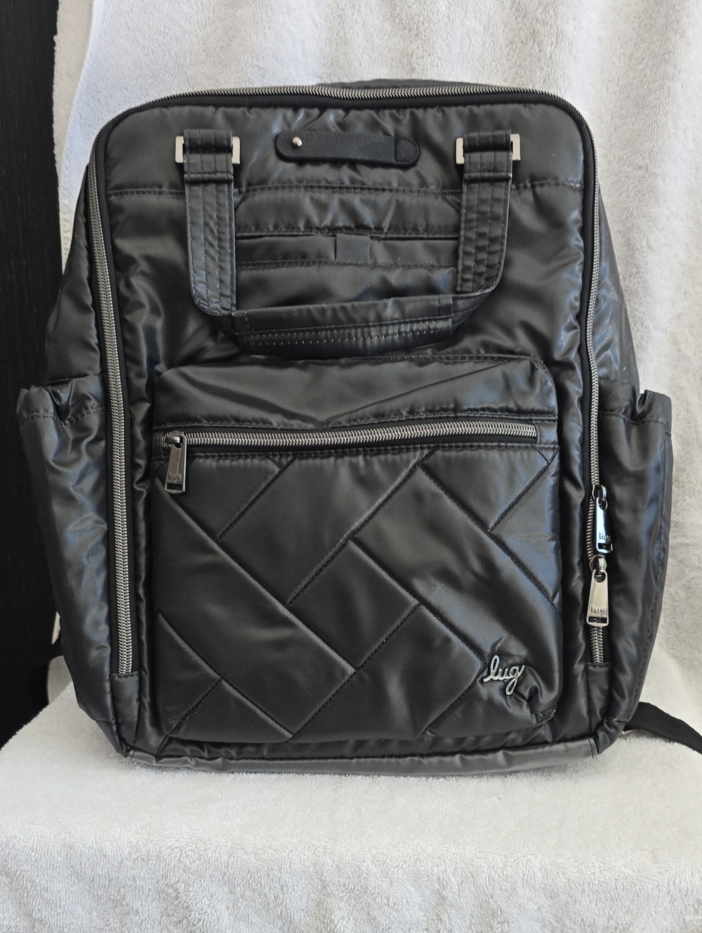 lug Black Quilted Backpack - Lug